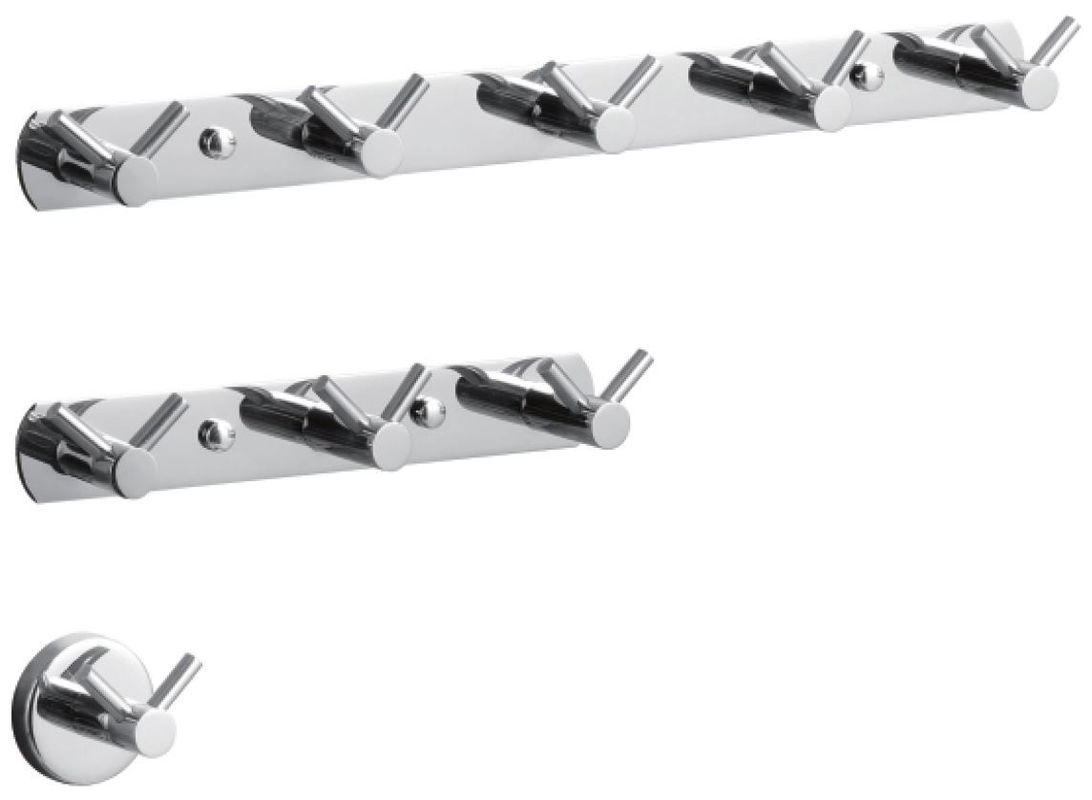 Multipurpose Stainless Steel Robe Hooks For Hanging Towels Coat Mirror Polishing Finish