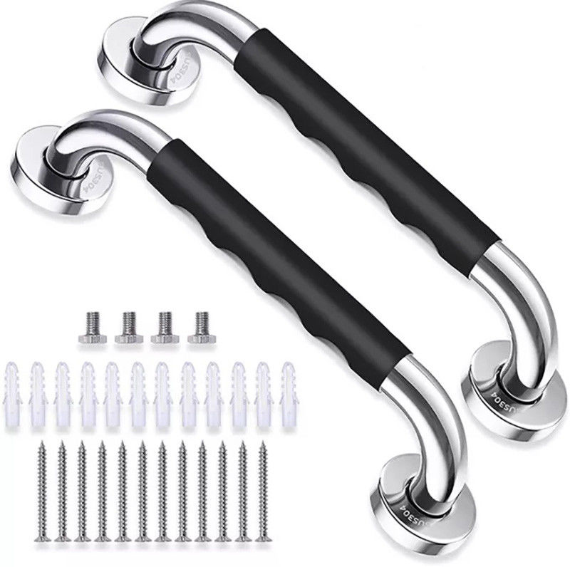 Bathroom Anti Slip Grab Rails , Shower Safety Handles For Seniors Elderly