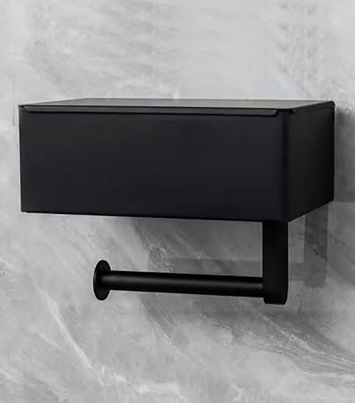 Polished Chrome Metal Stainless Steel Toilet Roll Dispenser For Bathroom Washroom Hotels