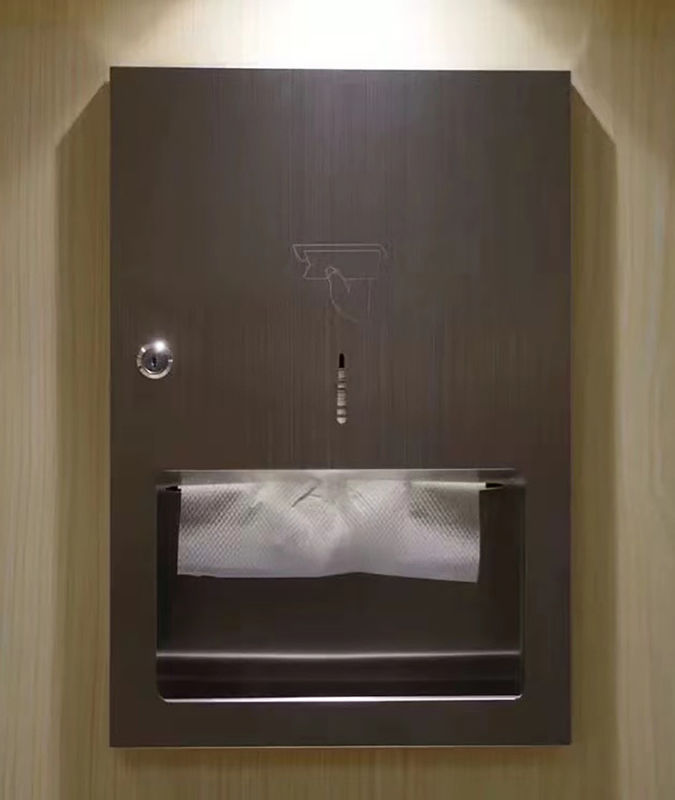 Polished Chrome Metal Stainless Steel Toilet Roll Dispenser For Hotels