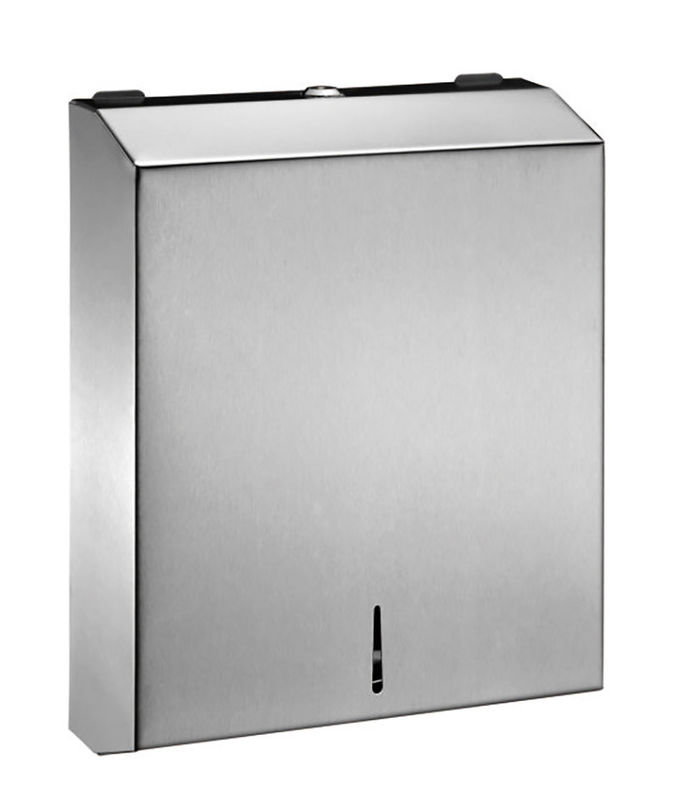 304 Stainless Steel Toilet Paper Dispenser , Multifold Paper Towel Dispenser For Restroom